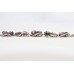 Bracelet Silver Sterling 925 Jewelry Tourmaline Gem Stones Women's Handmade A981